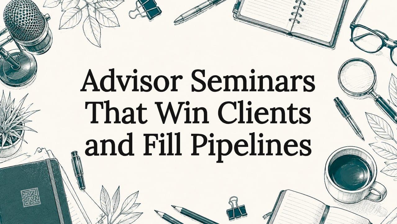 Advisor Seminars That Win Clients and Fill Pipelines