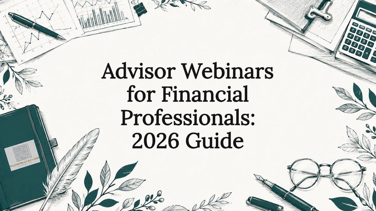 Advisor Webinars for Financial Professionals: 2026 Guide