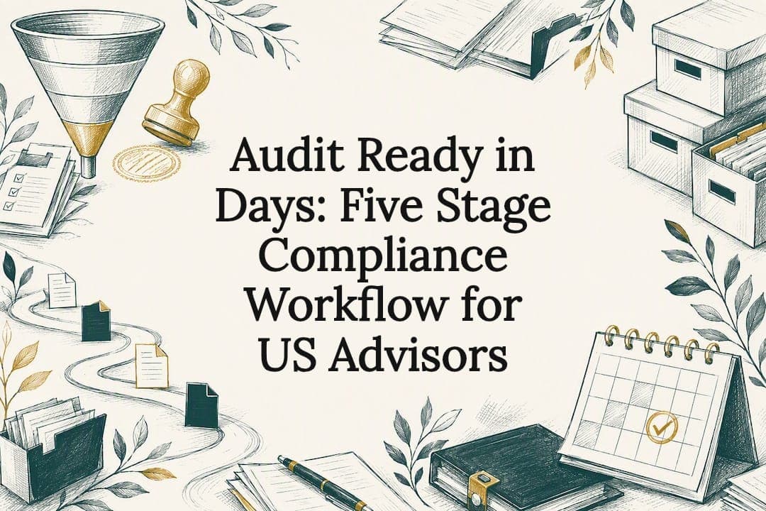 Audit Ready in Days: Five Stage Compliance Workflow for US Advisors