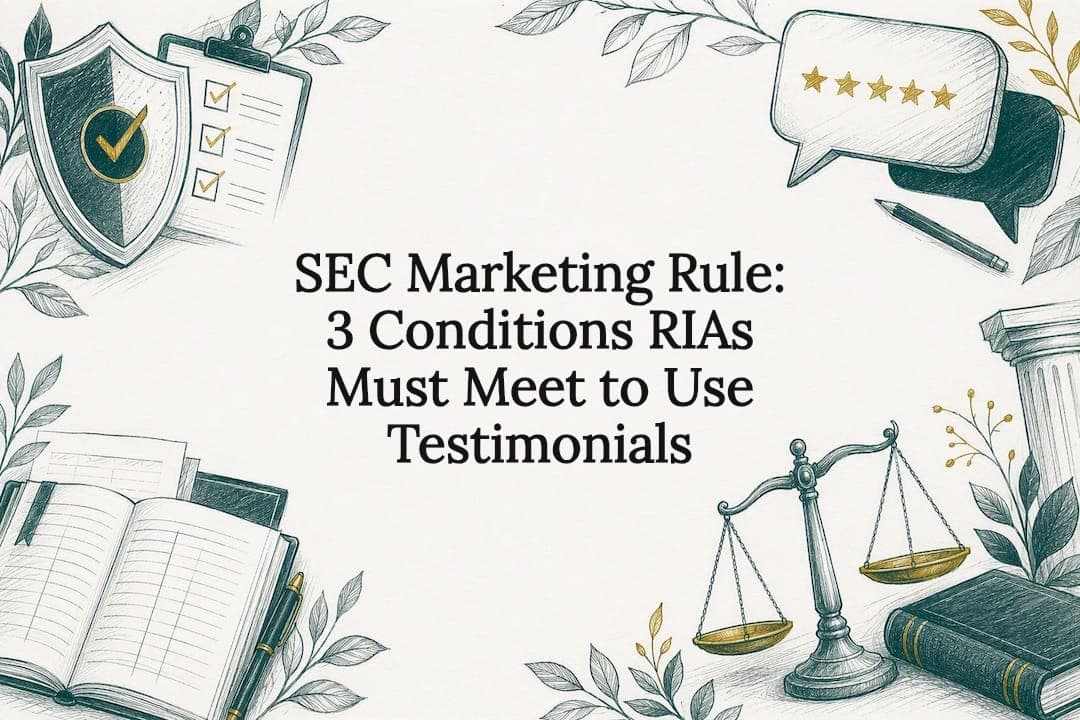 SEC Marketing Rule: 3 Conditions RIAs Must Meet to Use Testimonials