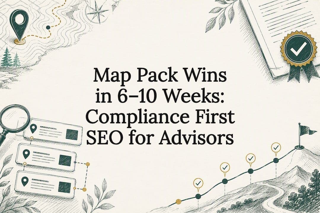 Map Pack Wins in 6–10 Weeks: Compliance First SEO for Advisors