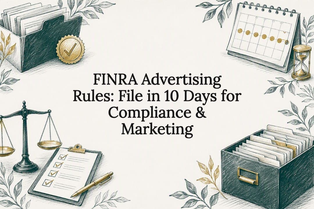 FINRA Advertising Rules: File in 10 Days for Compliance & Marketing